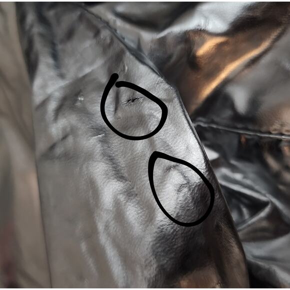 Ben Taverniti Unravel Project Lace Up Leather Skinny Stirrup Pants in Silver - Picture 7 of 14